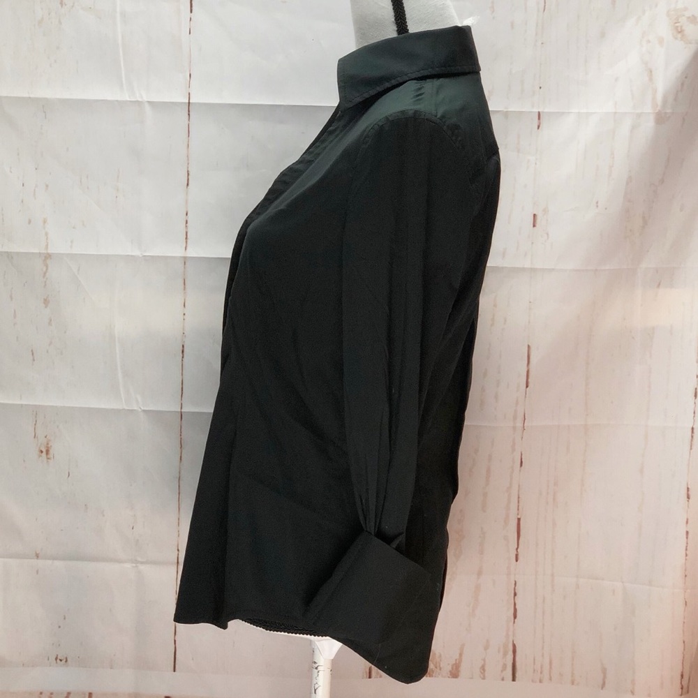 Express Women’s Black Button Down Work Career Used - image 2